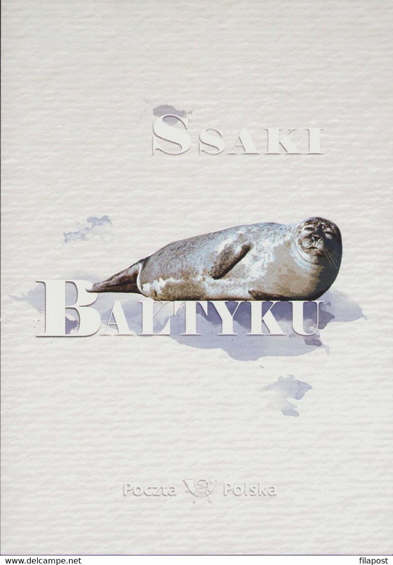 Poland 2009 Booklet / Mammals Of The Baltic Sea Seals And Porpoise, Seal, Mammal, Animal, Animals / Full Sheet MNH** FV - Libretti