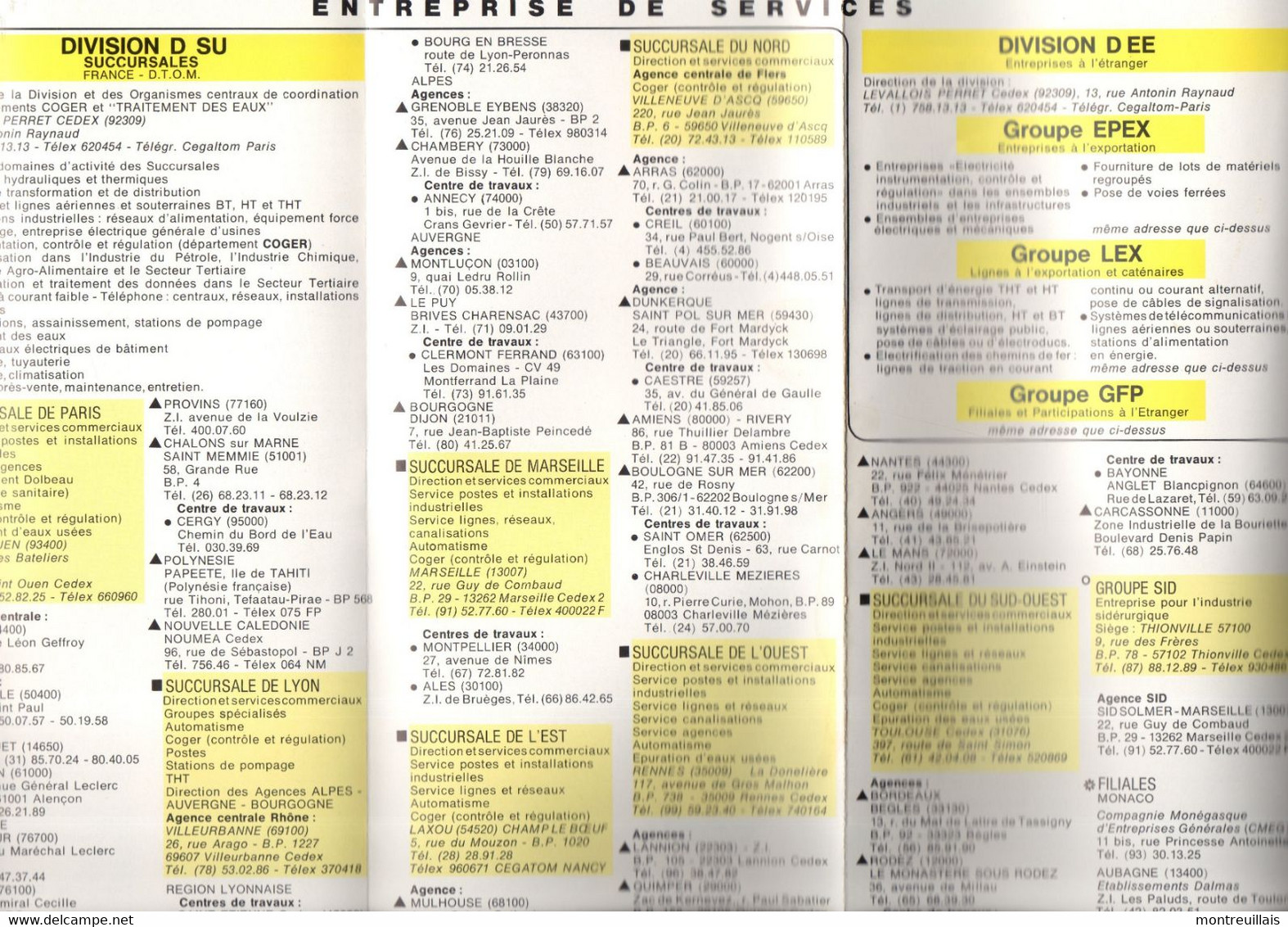 Dépliant 8 Volets CGEE ALSTHOM, 1978, équipement Et Entreprises électriques, Usisnes, Produits, Systèmes, - Machines
