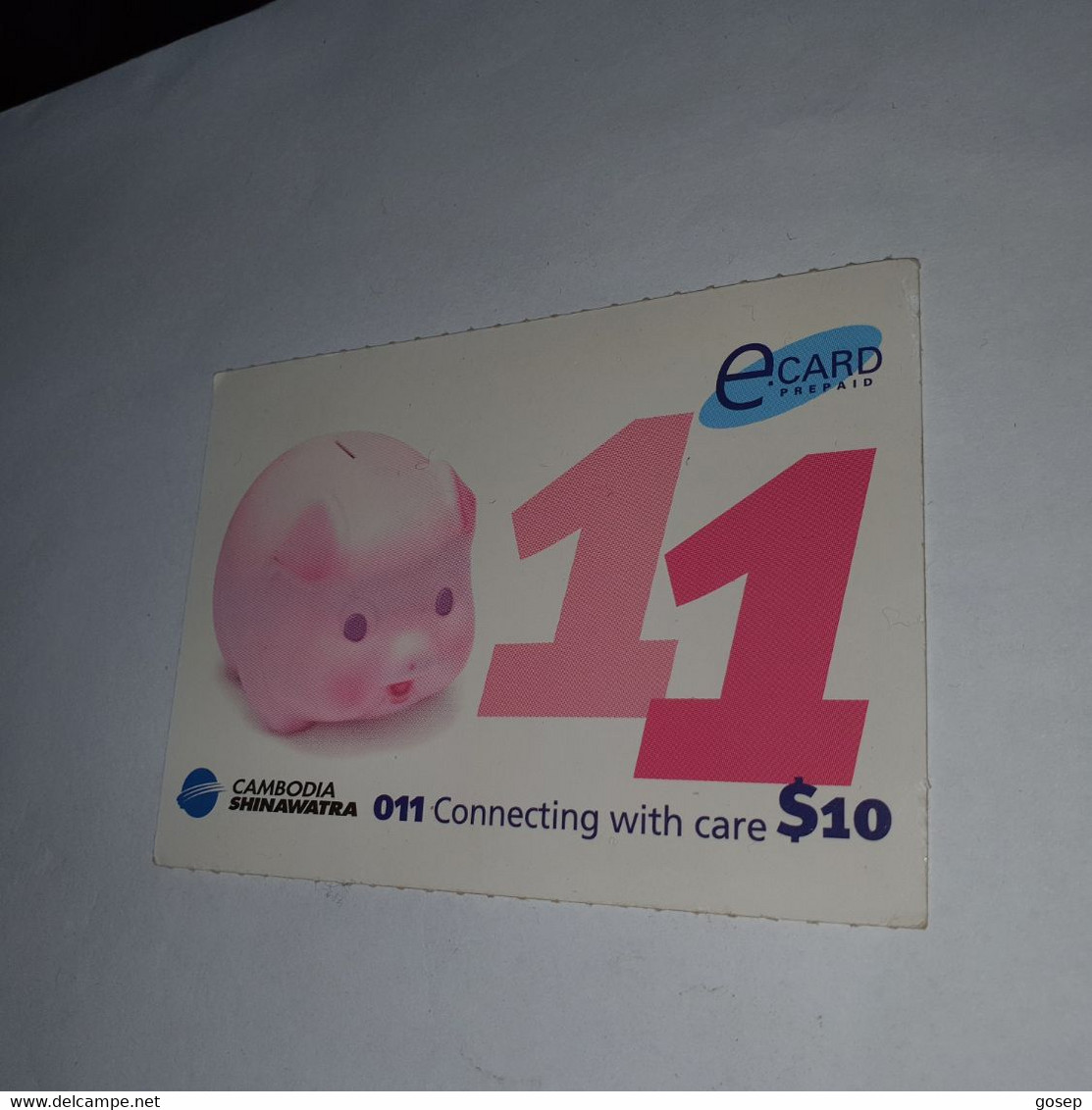 Cambodia-(CMB-SW-023)-PIG-(e.card)-(49)-(010-403-847-2661)-(31/12/2003)-($10)-used Card+1card Prepiad - Cambodia