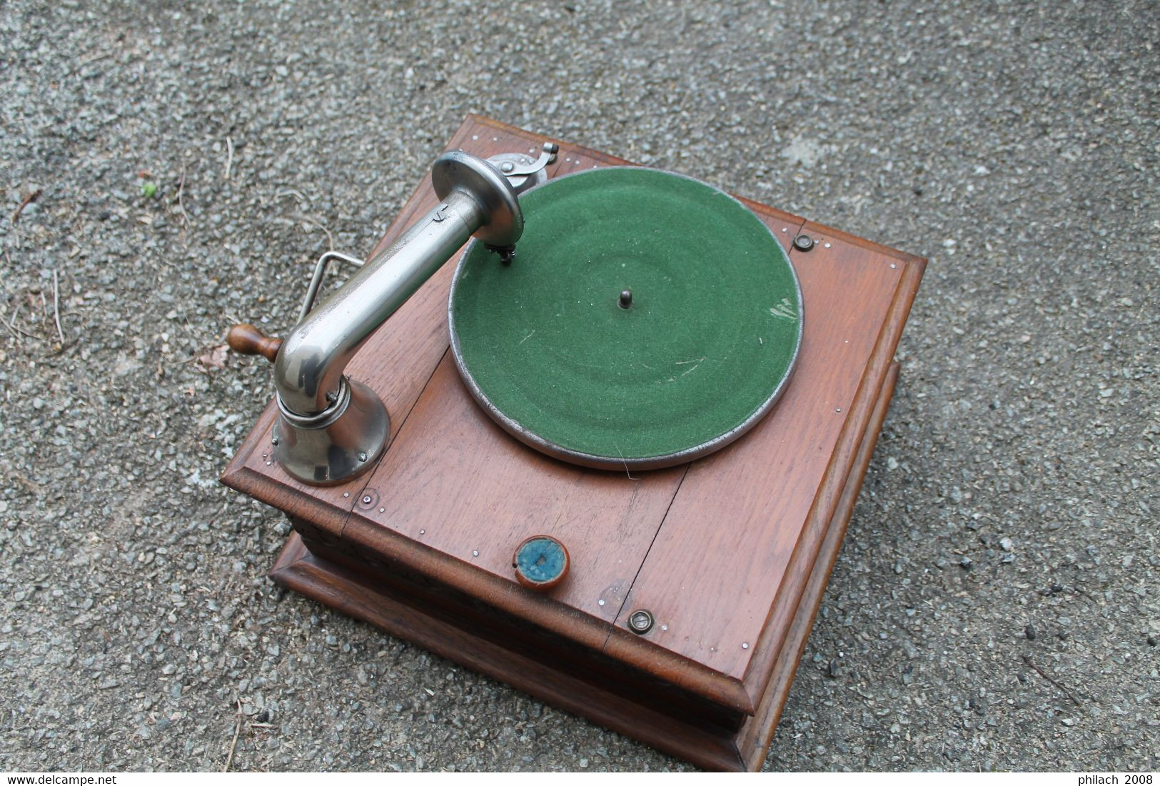 Gramophone Ancien , Caisse Bois - Appareils