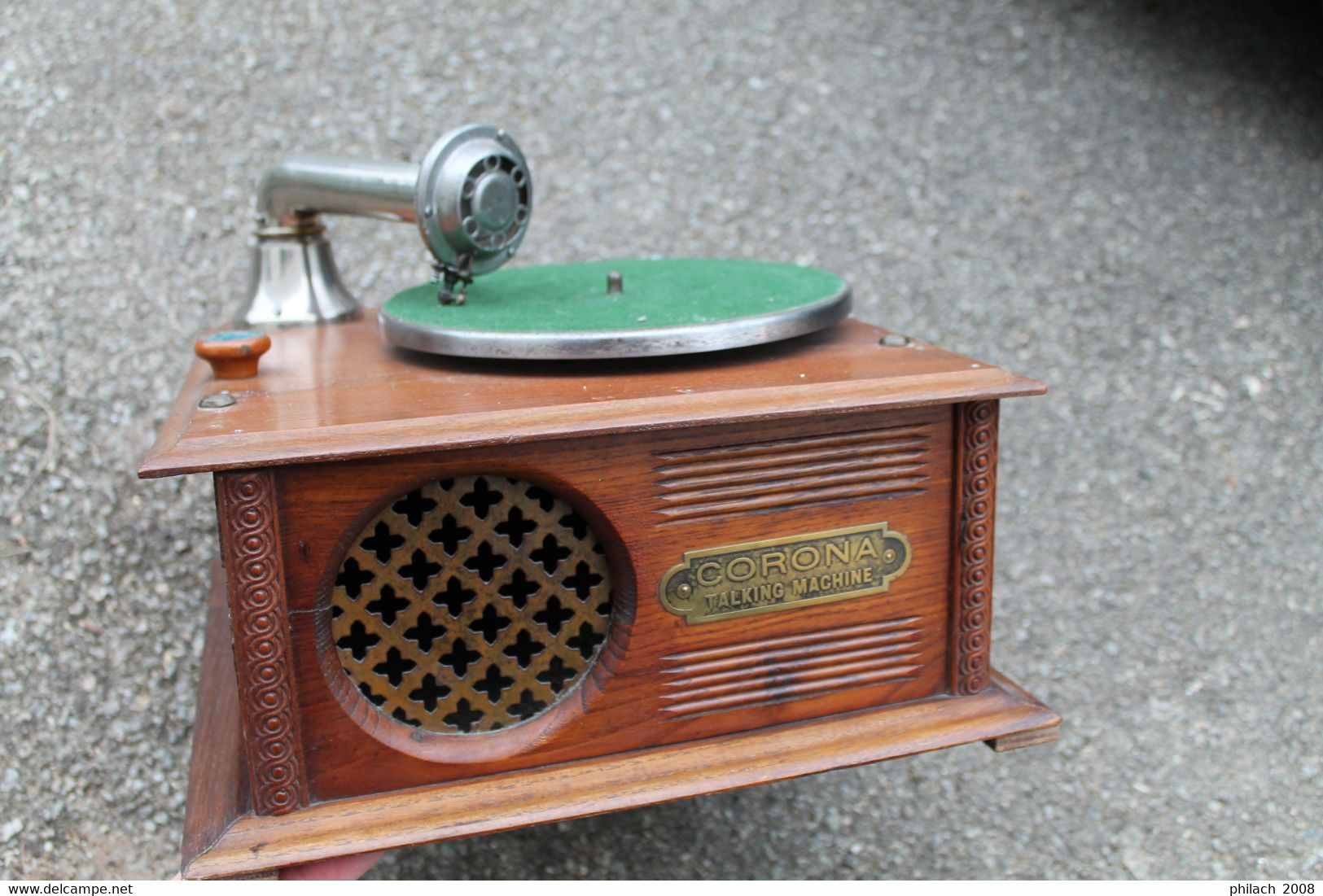 Gramophone Ancien , Caisse Bois - Aparatos