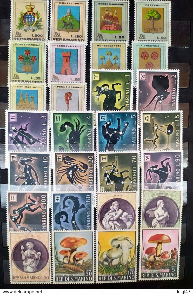 1960-1978 Accumulazione di francobolli nuovi