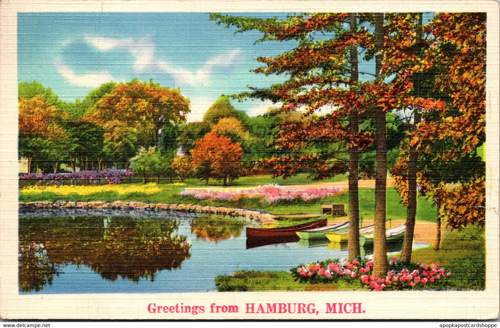 Michigan Greetings From Hamburg 1938 - Other & Unclassified