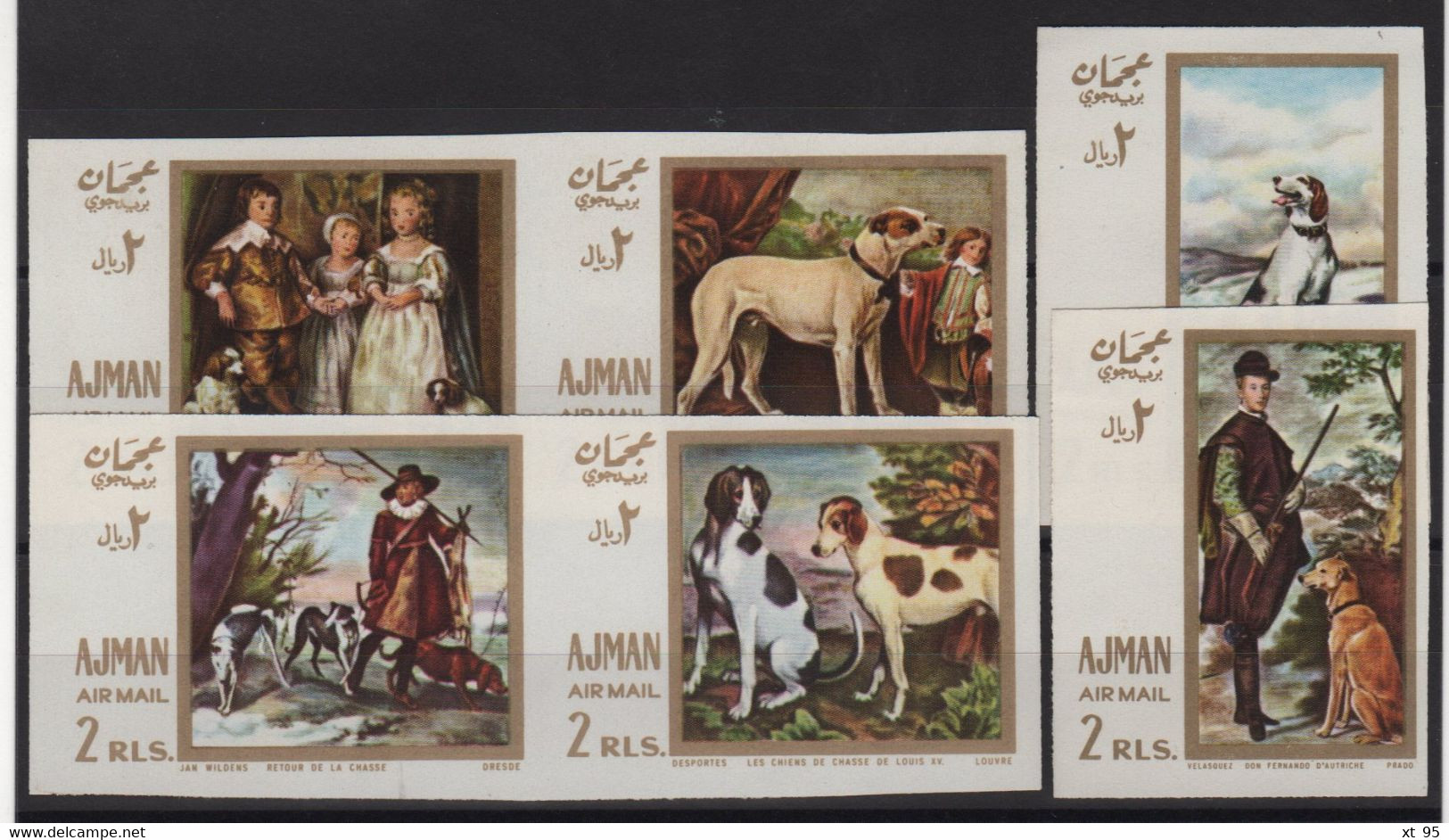 Ajman - Non Denteles - Chiens - Peinture - ** Neuf Sans Charniere - Adschman