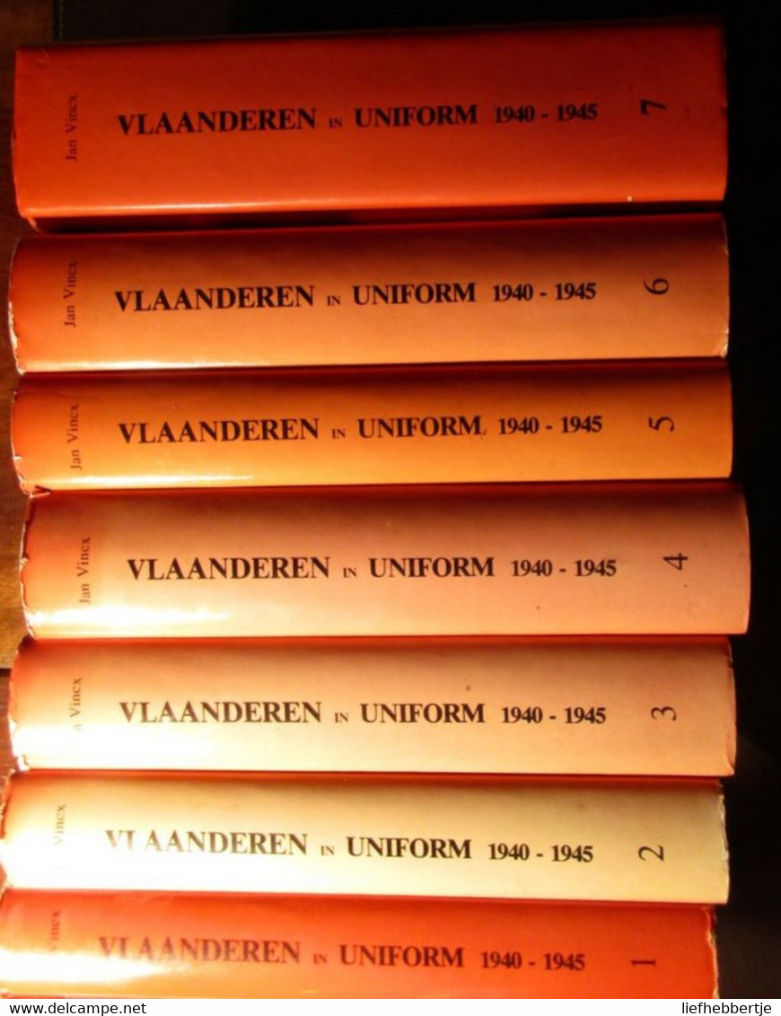 Vlaanderen In Uniform 1940-1945 - De Originele Uitgave, In 7 Delen - Door Jan Vincx - 1980-1984 - Oorlog 1939-45