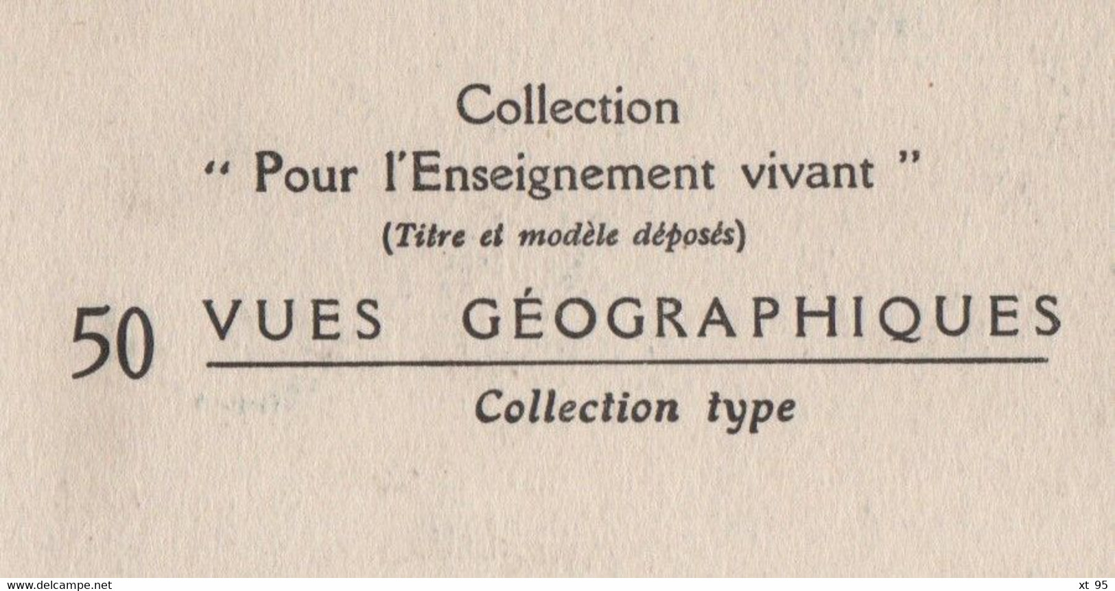 Pour L'Enseignement Vivant (24x18cm) - Vues Geographiques - Types Africains - Geografía