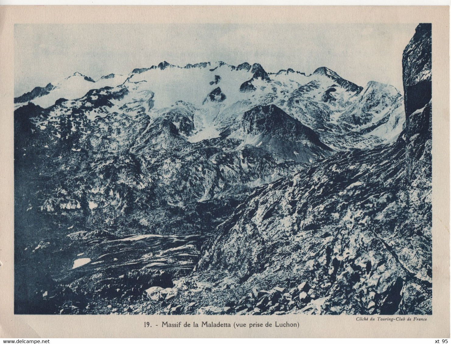 Pour L'Enseignement Vivant (24x18cm) - Vues Geographiques - Massif De La Maladetta - Luchon - Geographie