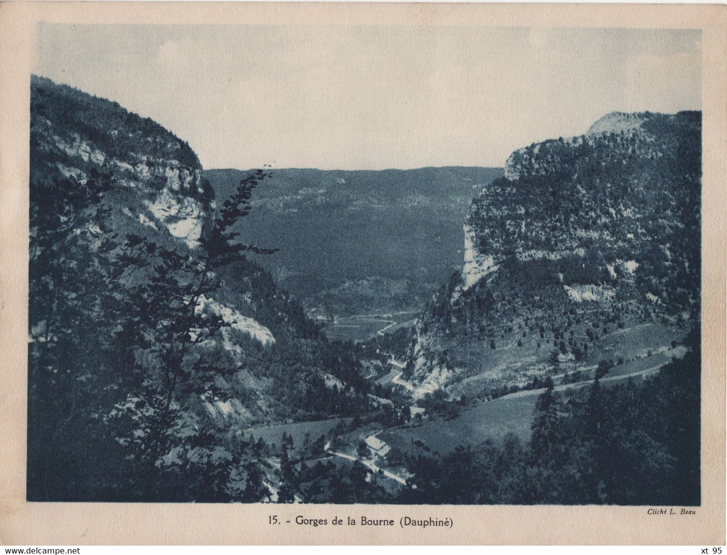 Pour L'Enseignement Vivant (24x18cm) - Vues Geographiques - Gorges De La Bourne - Dauphine - Aardrijkskunde