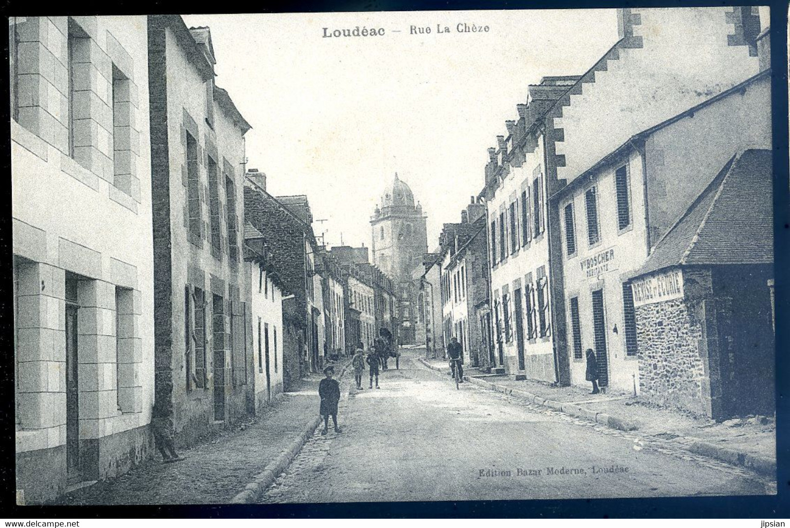 Cpa Du 22  Loudéac Rue La Chèze AVR20-19 - Loudéac