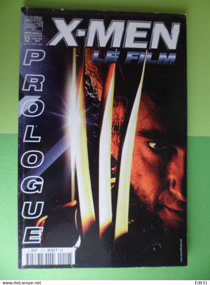 XMEN  Le Film - Prologue N° 12 - Aout  2000 - Marvel - Panini Comics - - XMen