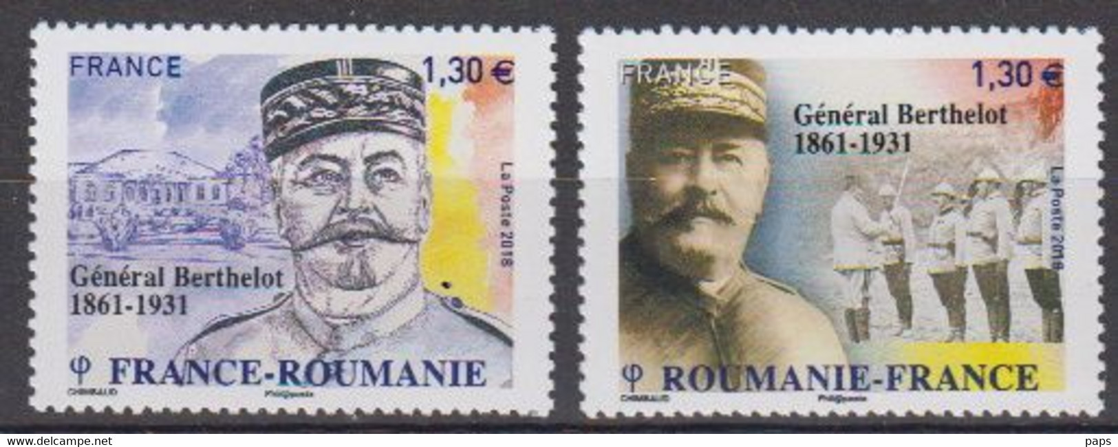 2018-N°5288/5289** H.BERTHELOT.FRANCE ROUMANIE - Unused Stamps