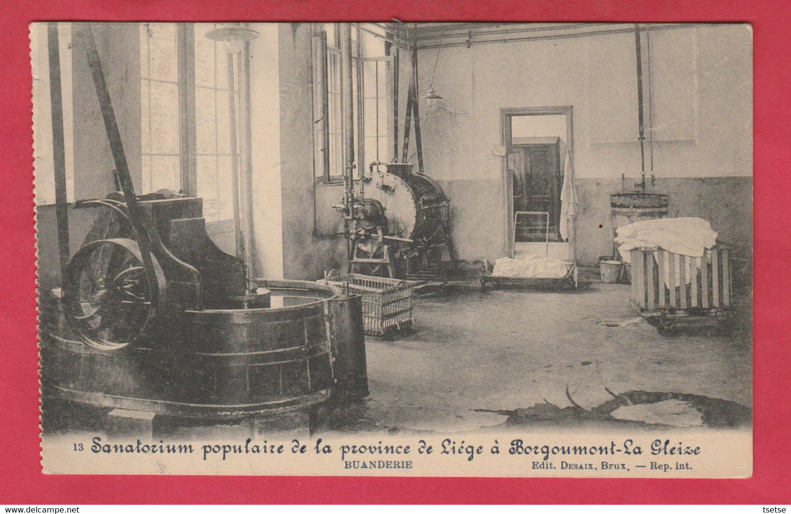 Borgoumont-La Gleize - Sanatorium Populaire - Buanderie ... Feldpost 1915 ( Voir Verso ) - Stoumont