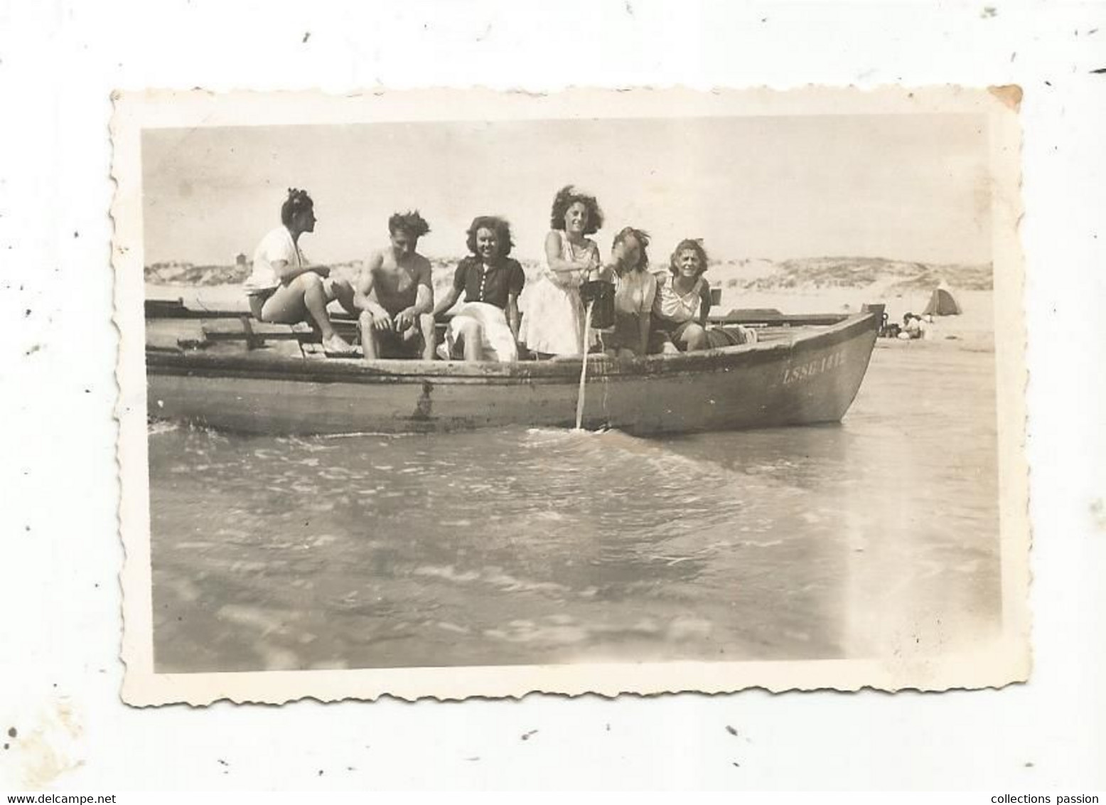 Photographie, 90 X 60 Mm, Bateau , SAINT JEAN DE MONTS , 1946 - Schiffe