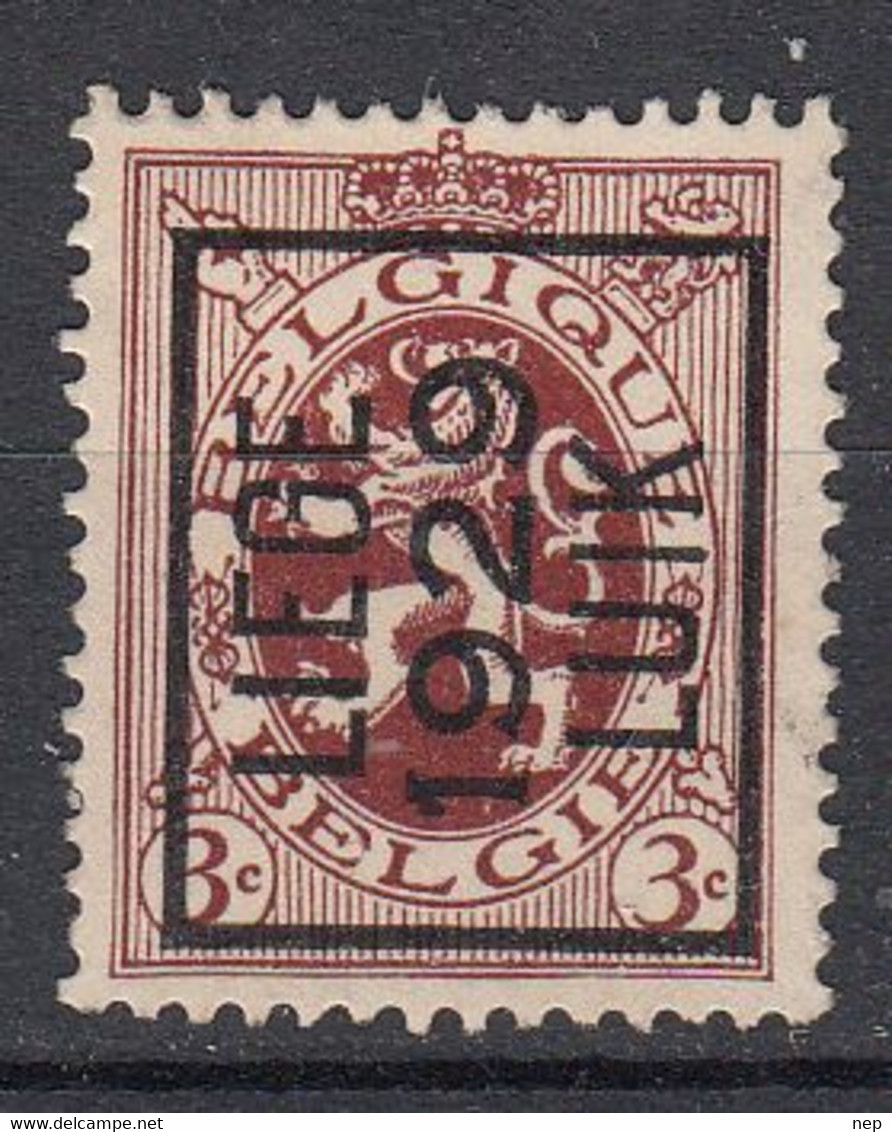 BELGIË - PREO - 1929 - Nr 206 A - LIEGE 1929 LUIK - (*) - Typografisch 1929-37 (Heraldieke Leeuw)