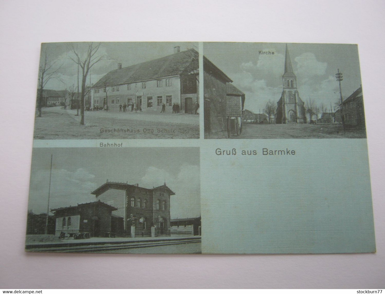 BARMKE , Helmstedt  , Bahnhof  , Schöne Karte - Helmstedt