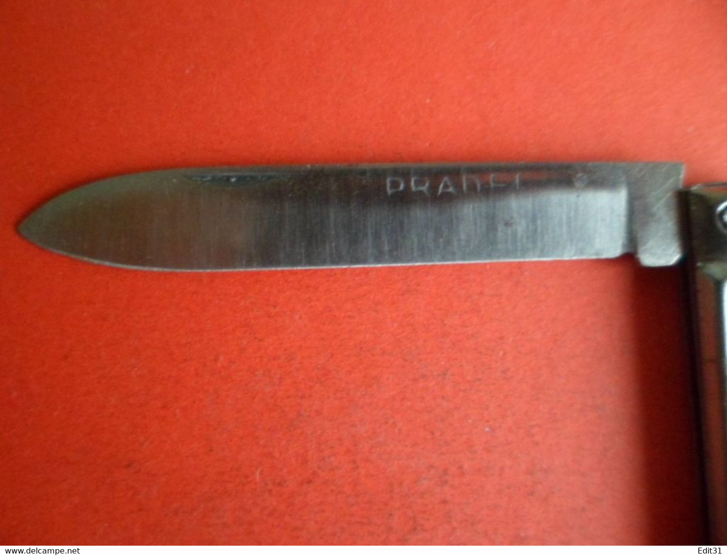 1960 - Couteau Canif PRADEL - Lame 7 Cm - état Neuf - Jamais Servi - Rouge - Knives