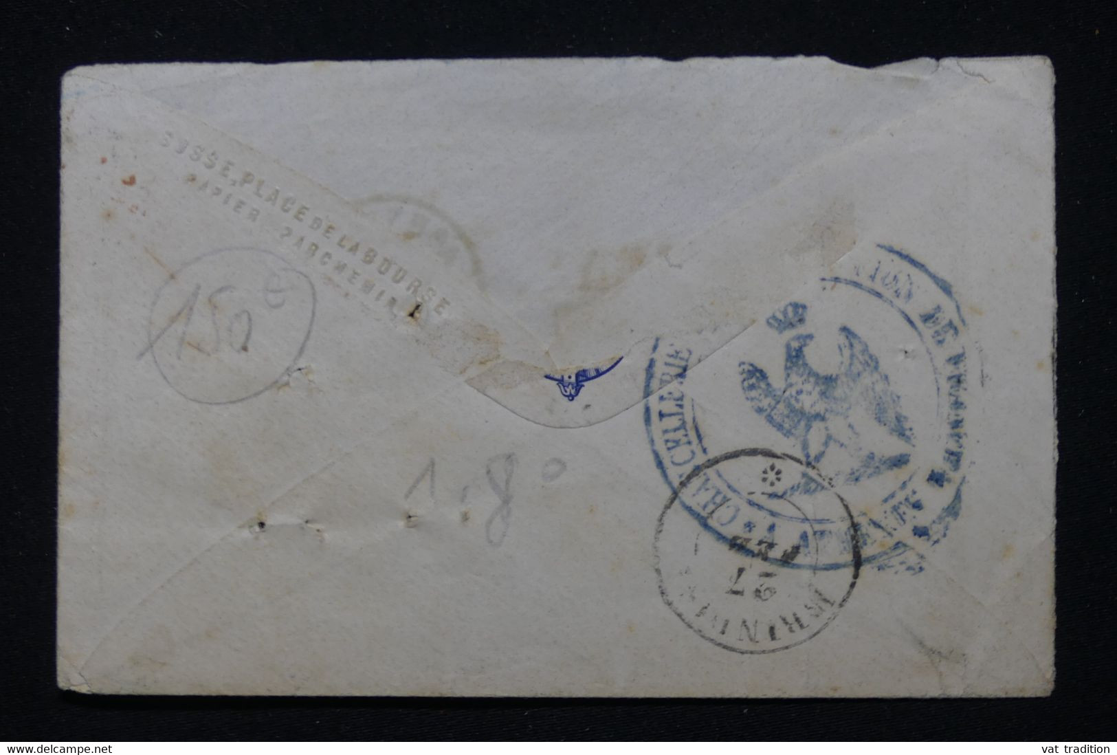 GRECE - Lettre De Athènes Pour La France Via L'Italie En 1867 , Rare Cachet " Pirosca Et Postaia Italiane "- L 90878 - Briefe U. Dokumente