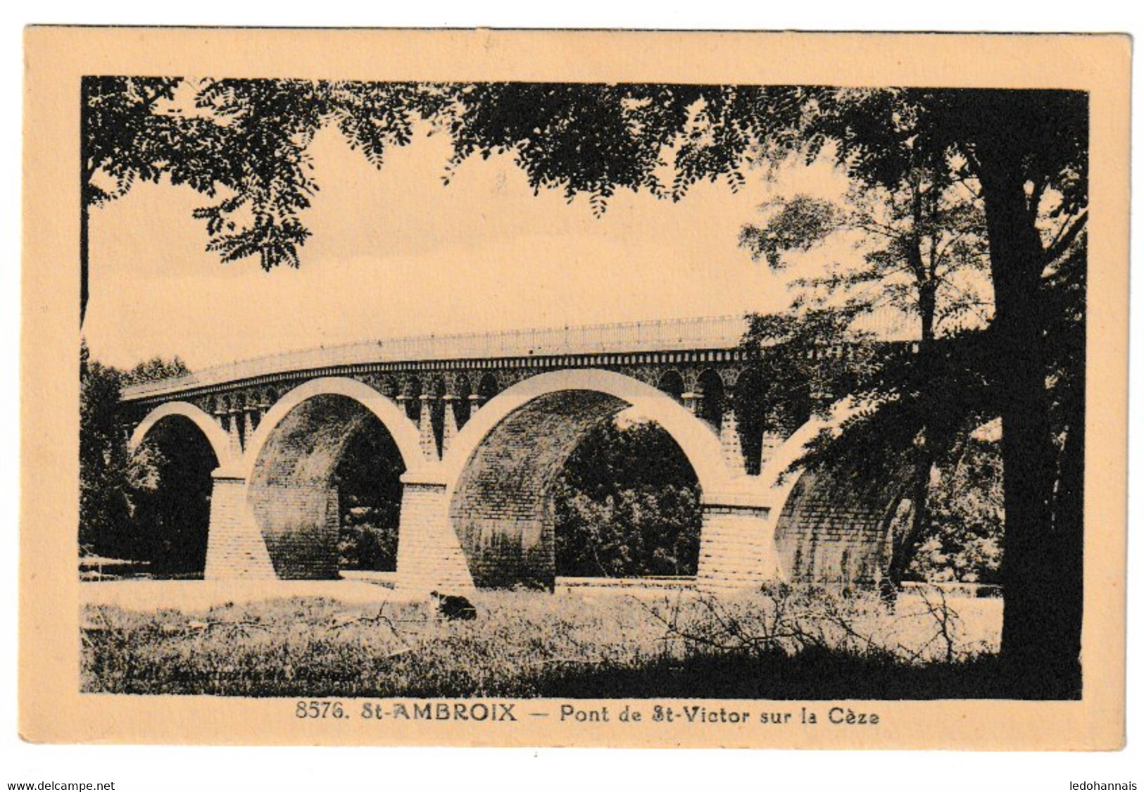 ST AMBROIX VIEUX PONT DE ST VICTOR DE MALCAP SUR LA CEZE - Saint-Ambroix