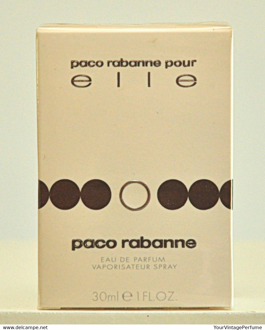 Paco Rabanne Pour Elle Eau De Parfum Edp 30ml 1.0 Fl. Oz. Spray Perfume For Woman Rare Vintage Old 2003 New Sealed - Uomo