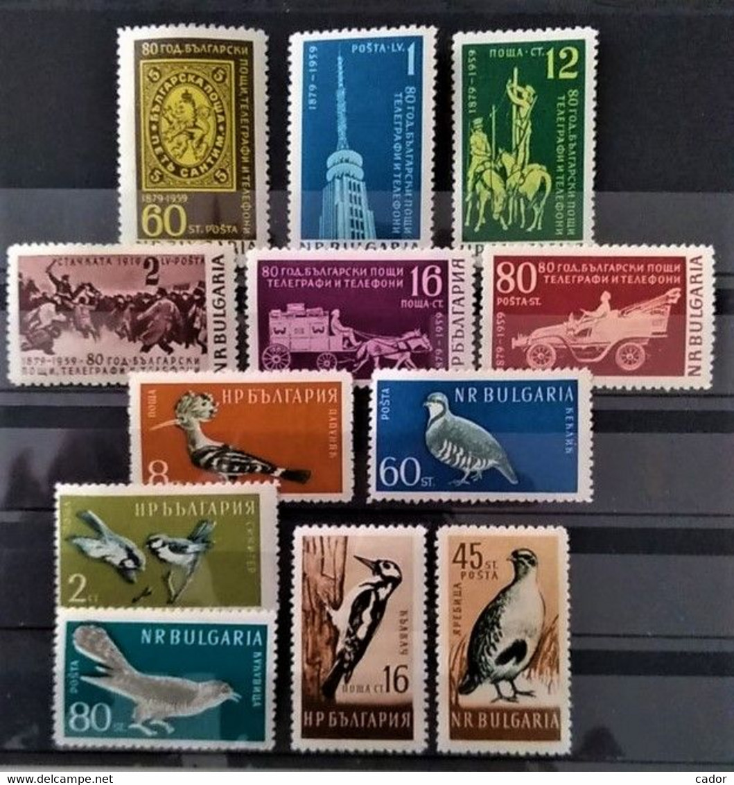 BULGARIE - 1959 - 37 Timbres Neufs * Dont Séries - Bonne Côte (voir Détail Et Scan) - Collections, Lots & Séries