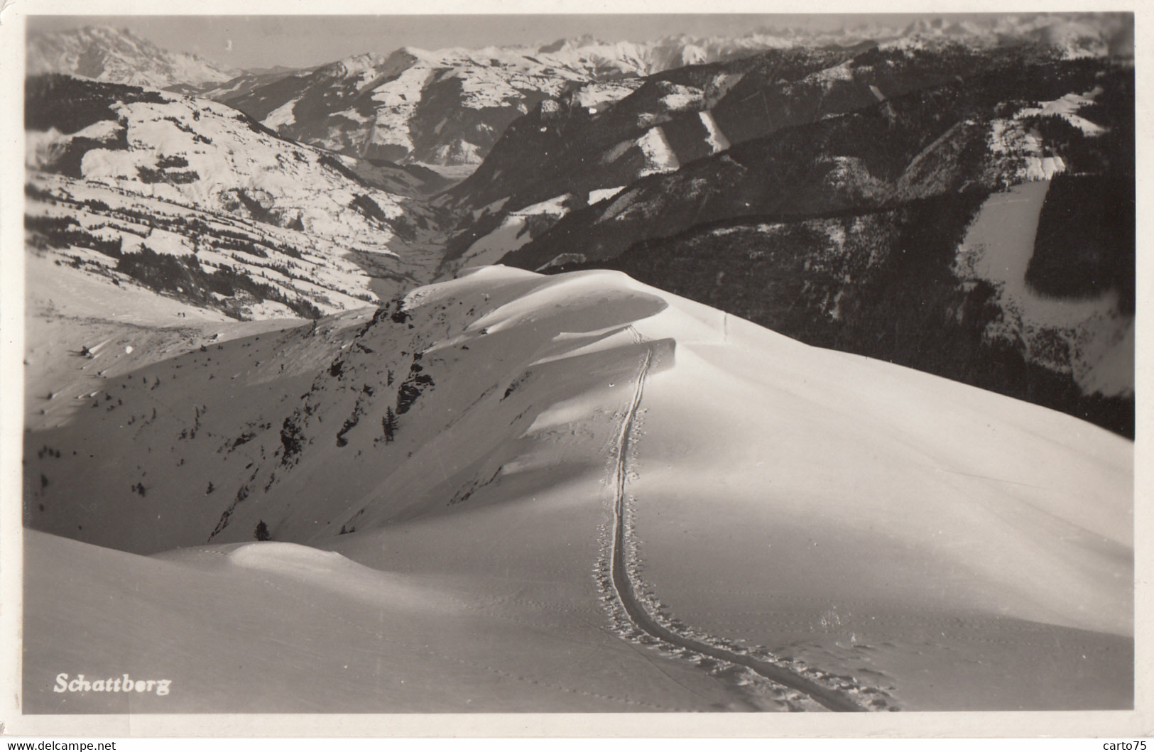 Autriche - Schattberg - Ski - Postmarked Saalbach - Saalbach