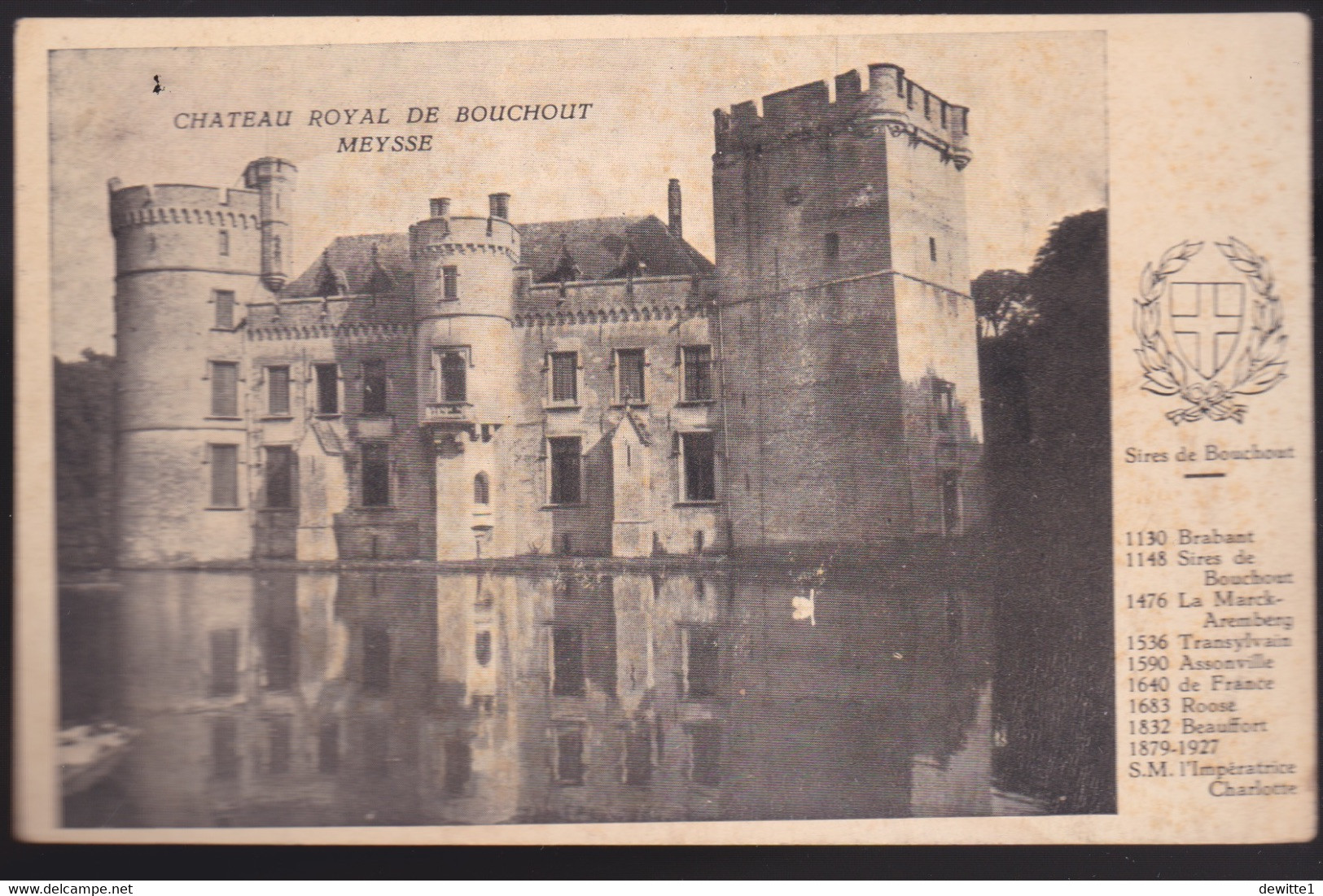 Château  Royale De BOUCHOUT -Meysse - Meise