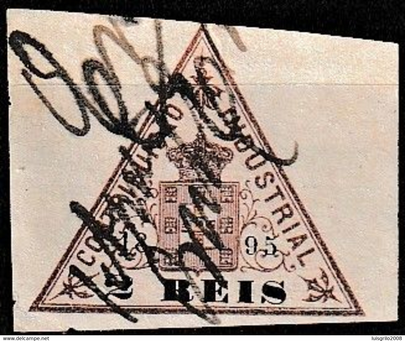 Revenue / Fiscaux / Fiscal, Portugal -|- Contribuição Industrial 1895 / 2 Rs. - Margem Média - Used Stamps