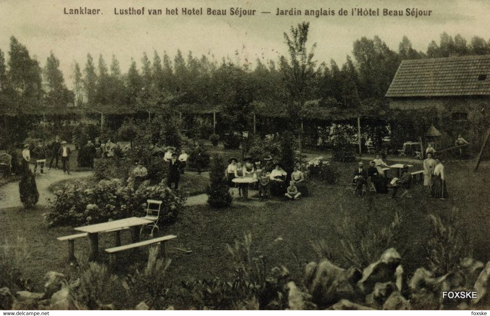 * 3.812 - Lanklaar - Lanklaer - Lusthof Van Het Hotel Beau Séjour - Jardin Anglais - Dilsen-Stokkem