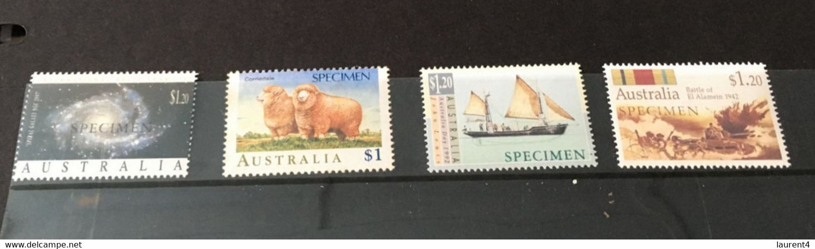 (Stamps 08-03-2021) Selection Of 5 Mint High Values Issues Of SPECIMEN Stamps From Australia - Abarten Und Kuriositäten