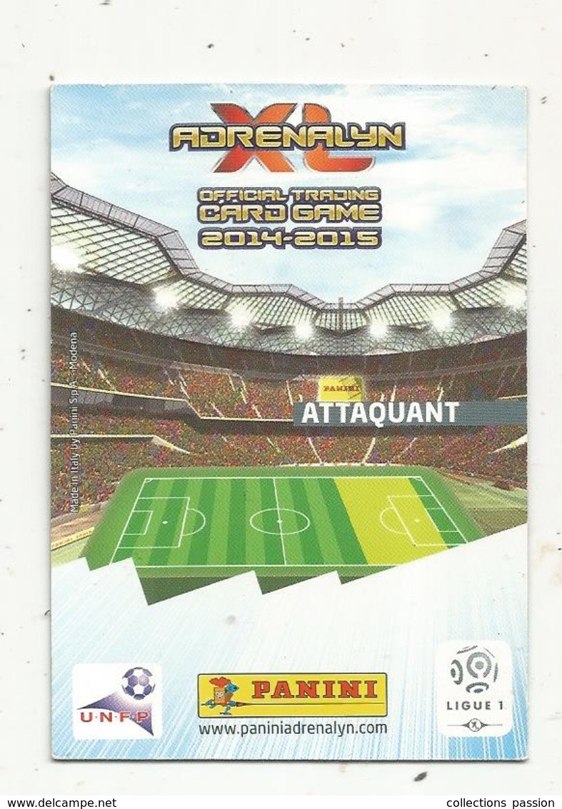 Football , Trading Card , Carte , ADRENALYN XL , 2014-2015 ,PANINI , Alexandre LACAZETTE , 2 Scans - Trading Cards