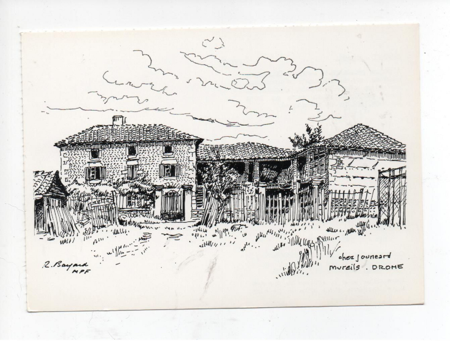 Chez  Jouneard  ,  Mureils     -  Illustration  Par  R  Bayard   - Maisons  Paysannes  De  France - Autres & Non Classés