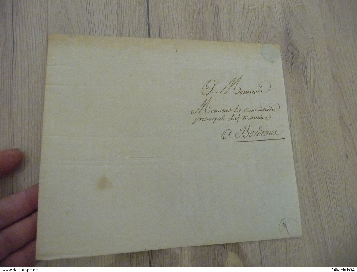 Bordeaux 1812 De La Nécessité D'arracher Les Arbres Aux Abords De L'aqueduc De L'Hospice - Manuskripte