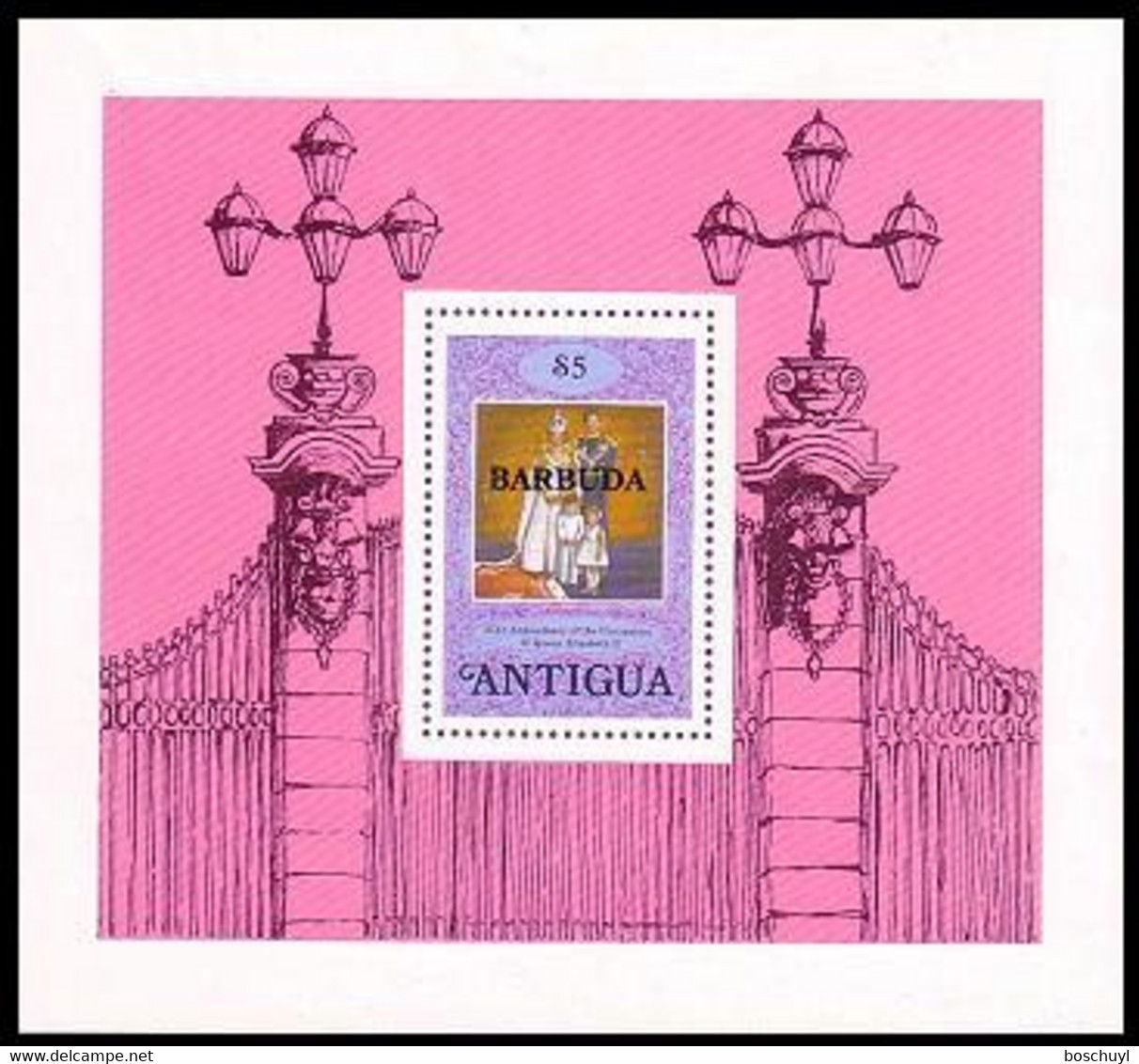 Barbuda, 1978, Silver Jubilee Queen Elizabeth, Royal, MNH, Michel Block 35 - Barbuda (...-1981)