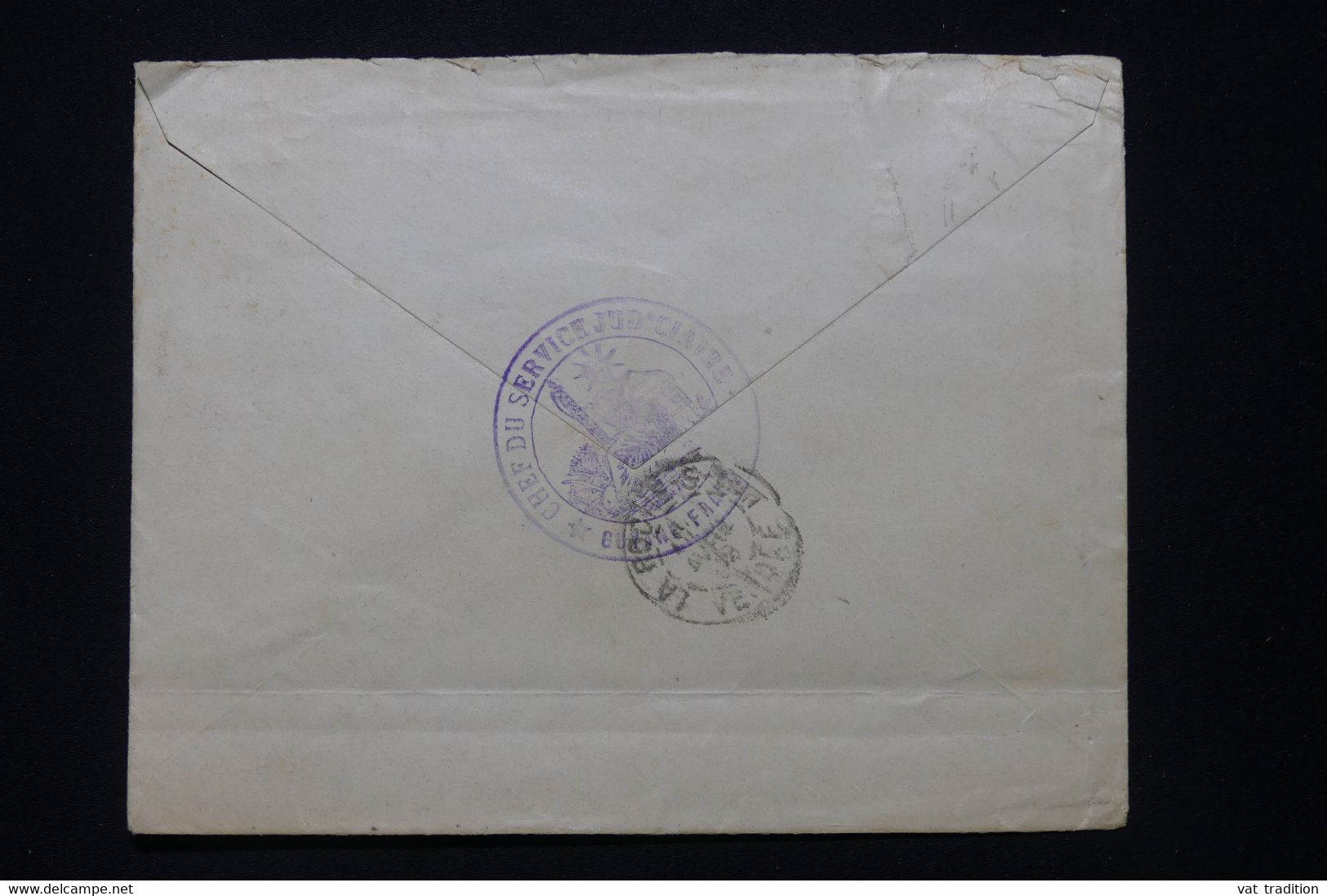 GUYANE - Enveloppe Du Parquet De La Guyane Pour Le Procureur De La Roche / Yon En 1899 En Franchise Postale - L 90949 - Brieven En Documenten