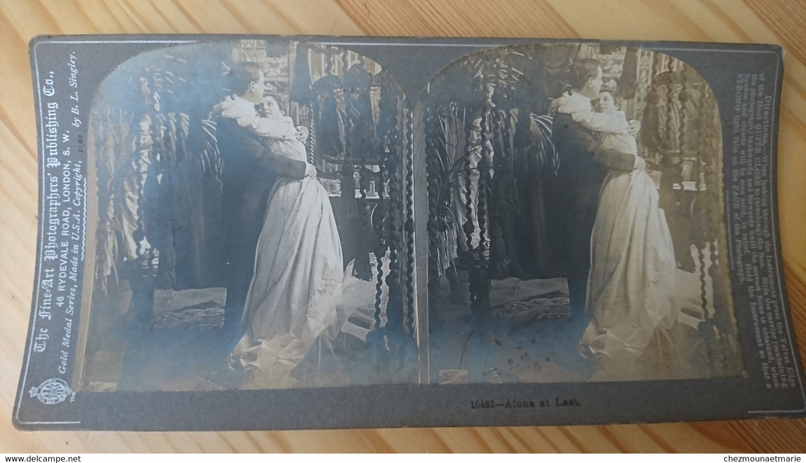 COUPLE QUI S ENLACE - PHOTO STEREO LONDRES - Stereoscopic