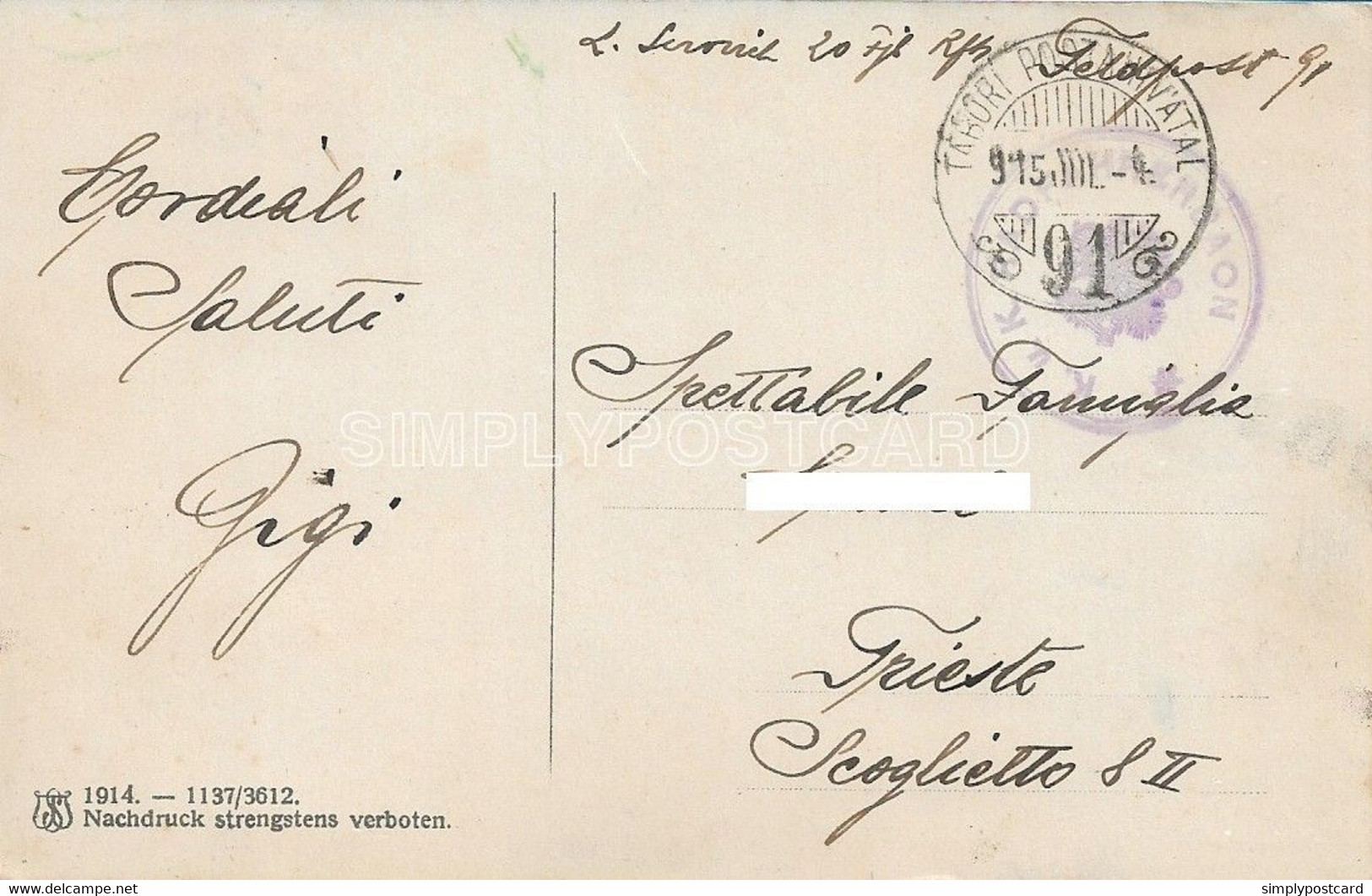 AK - OLD POSTCARD - AUSTRIA - HERMAGOR ( KARNTEN ) - VIAGGIATA FELDPOST 1915 - S68 - Andere & Zonder Classificatie