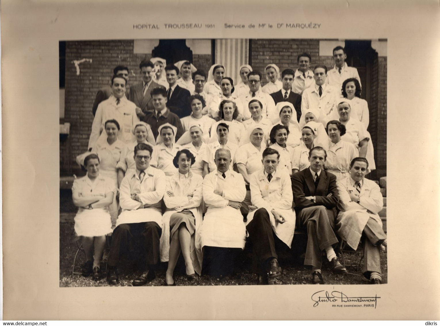 PHOTO - 75- PARIS HOPITAL TROUSSEAU 1951  DIM 29.5X23.5 CM - Andere & Zonder Classificatie