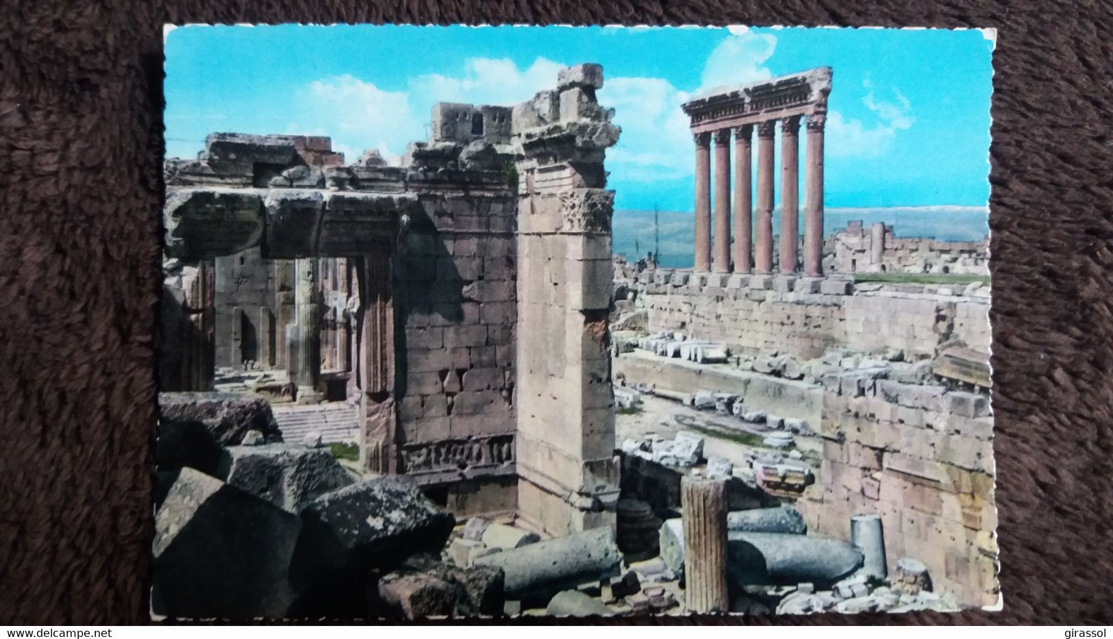 CPSM BAALBECK LIBAN TEMPLE DE BACCHUS ET LES SIX COLONNES DE JUPITER ED GULBENK G PICOT 259 AUTRE MODELE - Libanon