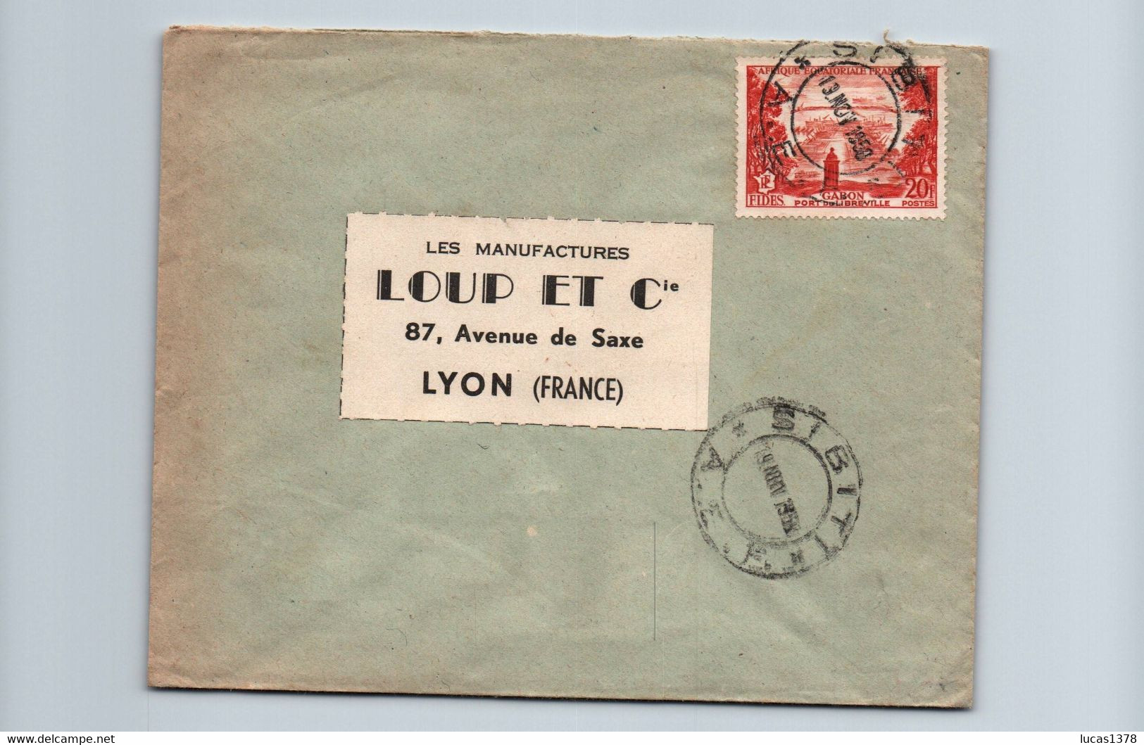 CONGO / LETTRE PAR AVION / SIBITI / DOLISIE  / POUR LYON 1958 - Covers & Documents