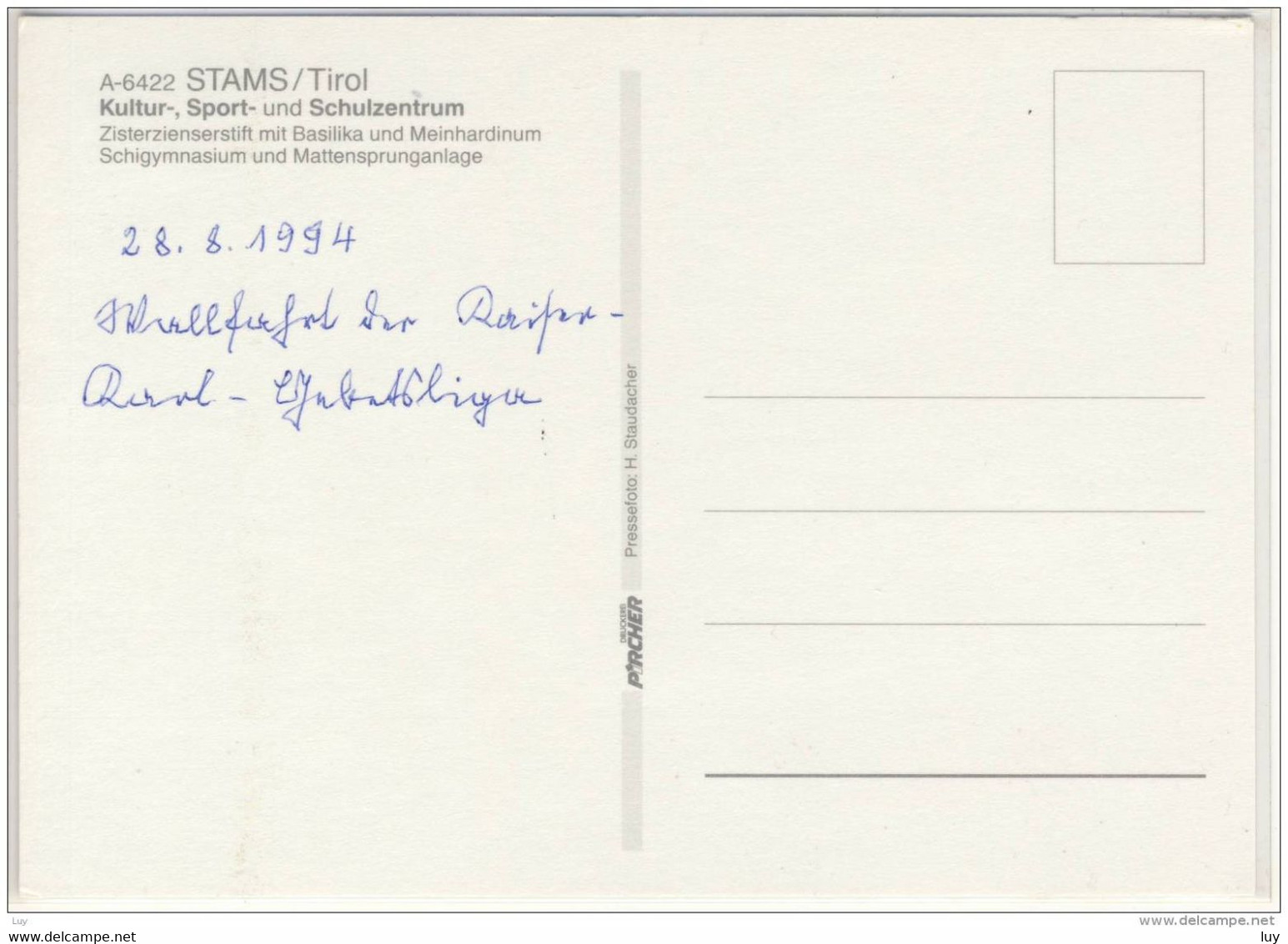 STAMS - Stift, Schigymnasium Und Sprunganlage, Sprungschanze - Stams