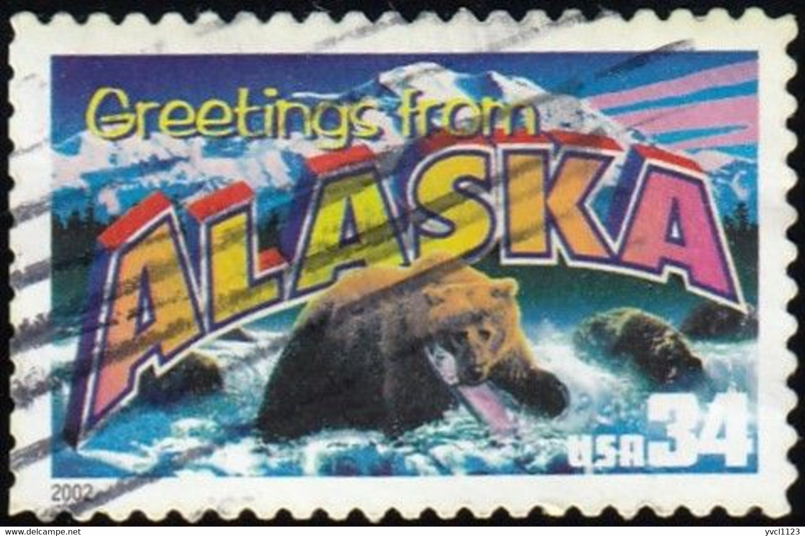 UNITED STATES - Scott #3562 Alaska / Used Stamp - Oblitérés