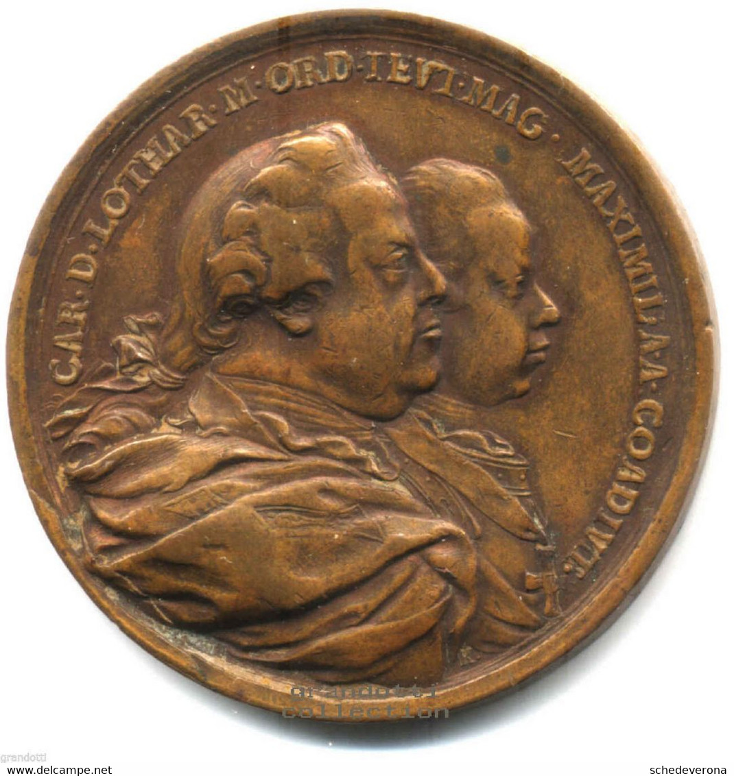 CARLO E MASSIMILIANO ASBURGO LORENA INCORONAZIONE VIENNA 1770 - Adel