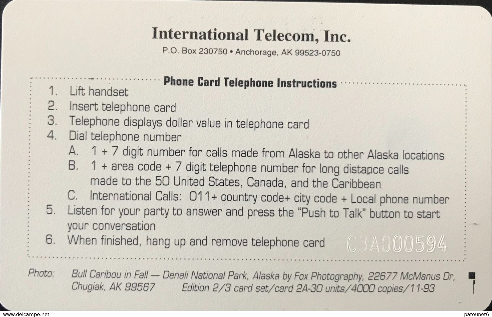 ALASKA  - Caribou  -  $10,50 - [2] Chip Cards