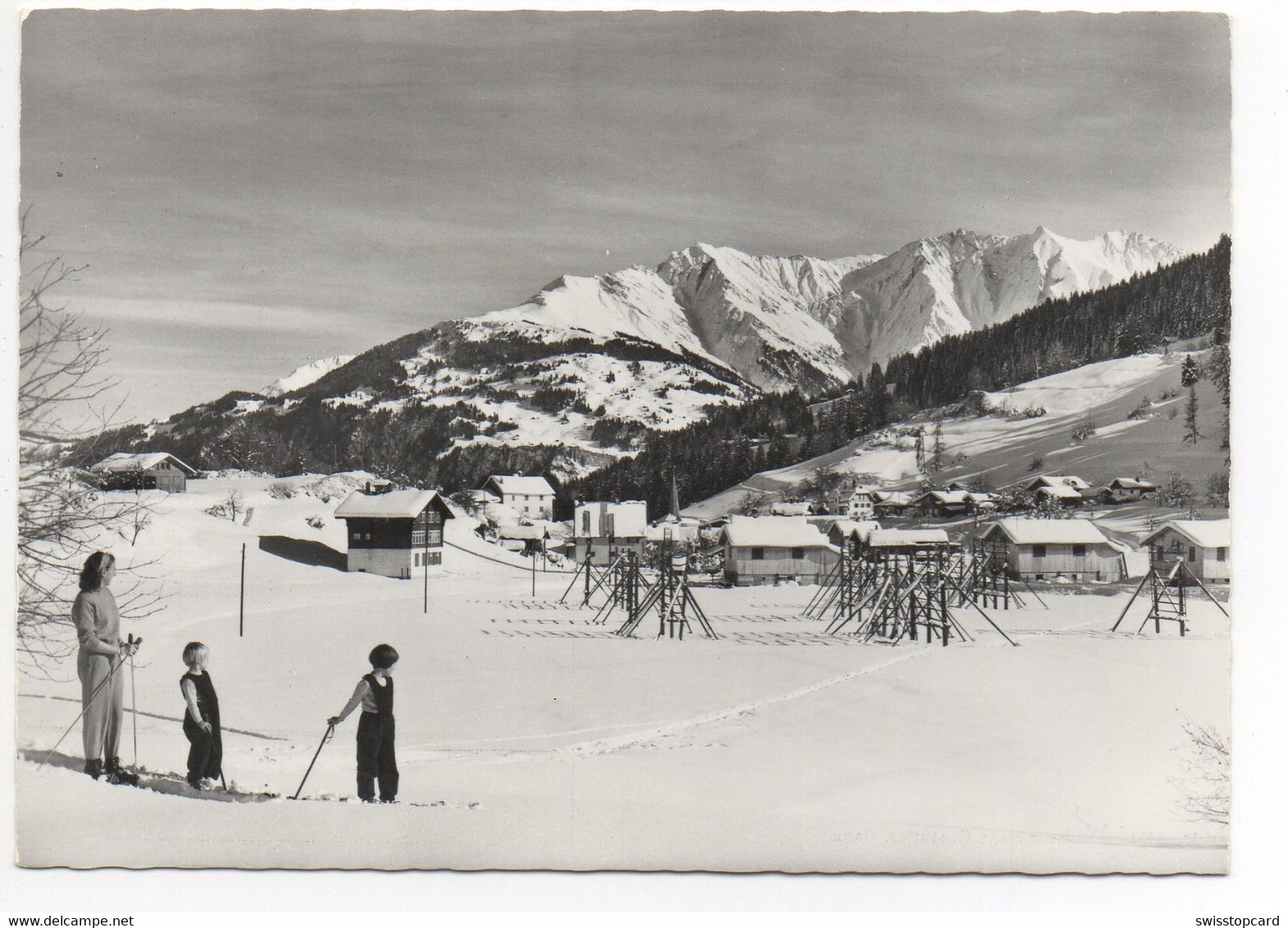 FLOND Skifahrer Fotohaus Hans Rostetter Ilanz - Ilanz/Glion