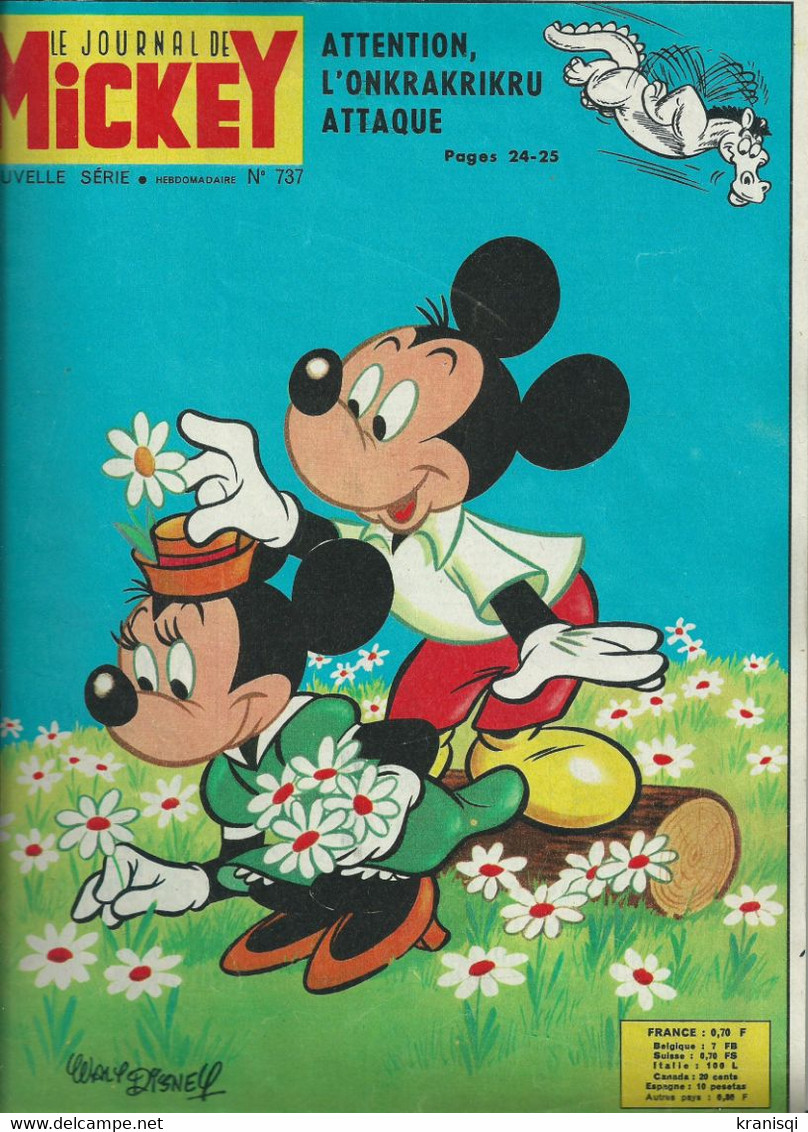 Livre,lot De 3 No Le Journal De Mickey 1966 - Wholesale, Bulk Lots