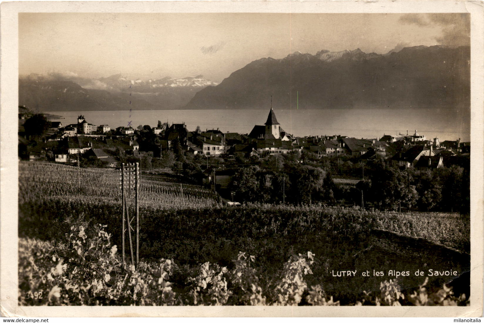 Lutry Et Les Alpes De Savoie * 7. 7. 1927 - Lutry