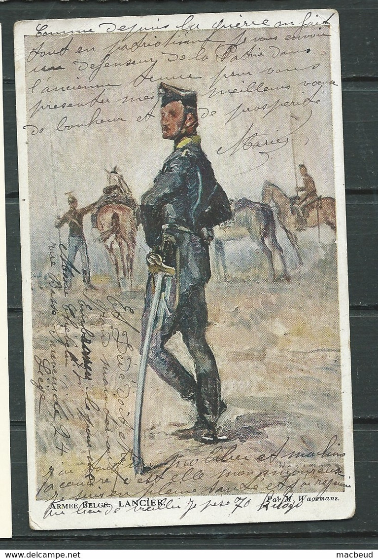 Armée Belge - Lancier  -  Maca 2469 - Uniformen