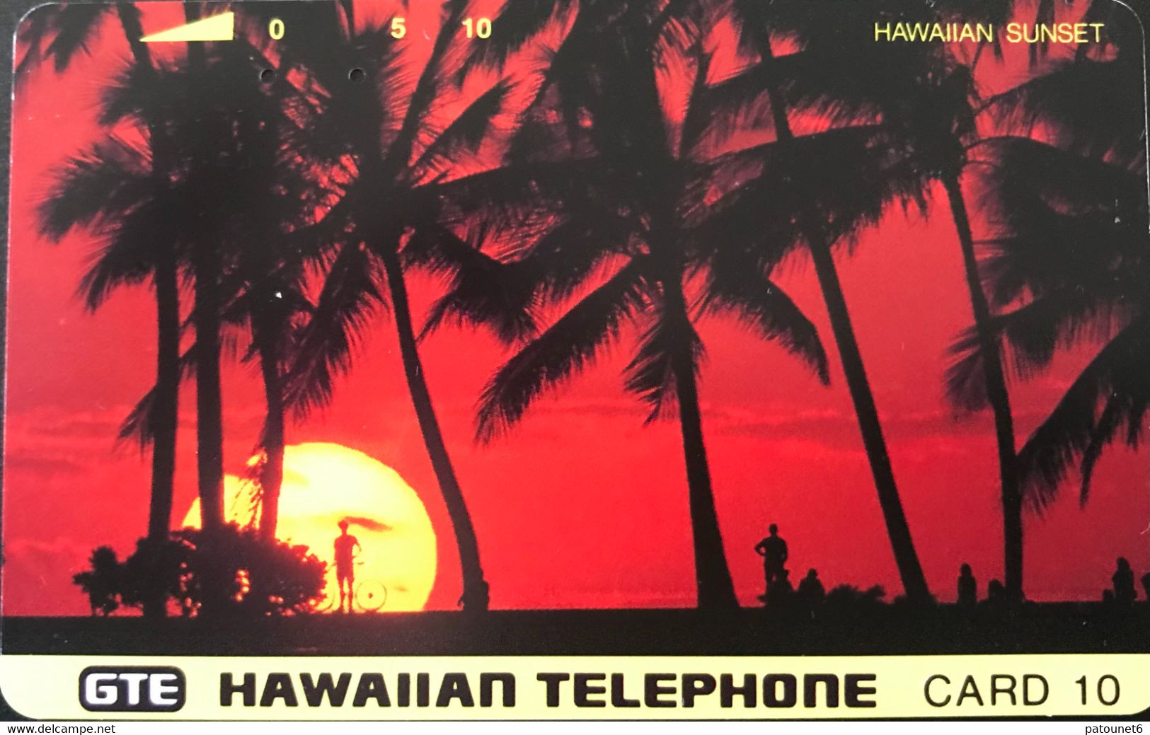 HAWAÏ  -  Phonecard  - Haïwaiian Sunset  -  Card 10 - Hawaï