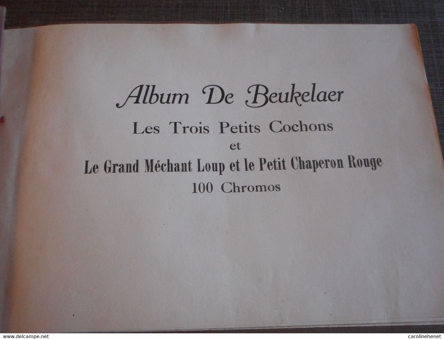 Album Chromos De Beukelaer Les 3 Petits Cochons - Albums & Catalogues