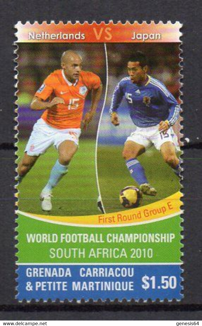 World Football Championship. South Africa 2010. Netherlands Vs. Japan - (Grenada Carriacou 2010) MNH (2W0808) - 2010 – Sud Africa